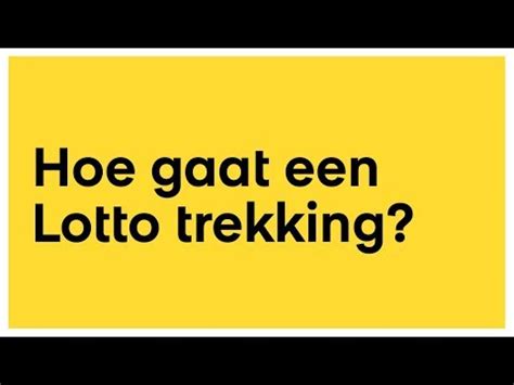 hoe laat lotto trekking op zaterdag|Trekkingen .